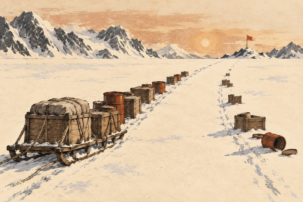 Editorial illustration for How Explorers Planned When Turning Back Was Fatal